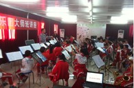 贵阳市花溪区第二小学明升ms88实验乐团乐队大师班活动 